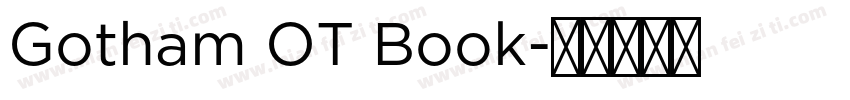 Gotham OT Book字体转换